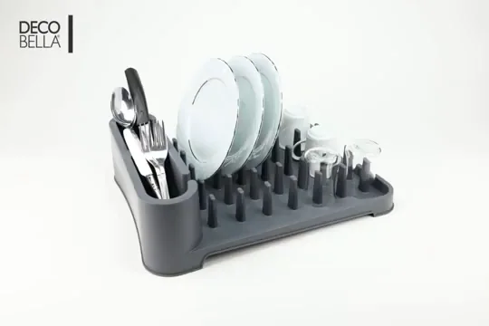 Loaded-product frame from the official 50849 dish rack campaign film