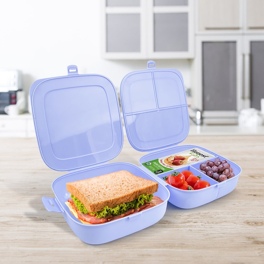 Produced DecoBella double-lid lunchbox in use