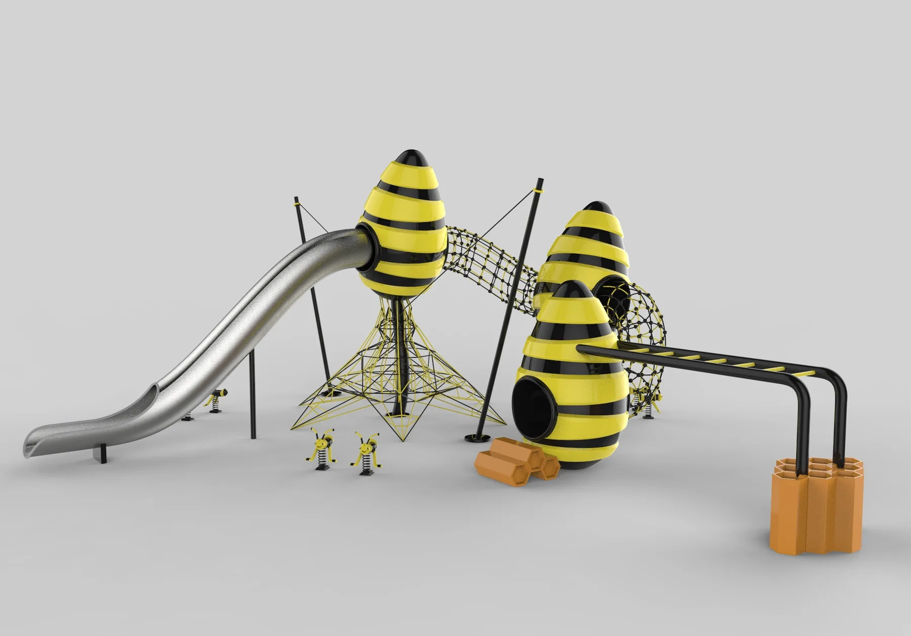 Product render showing the complete Hive play route