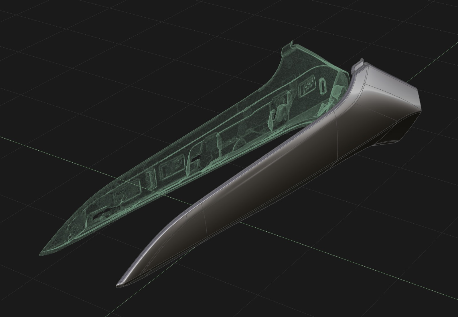 Class-A surface scan data and highlight control