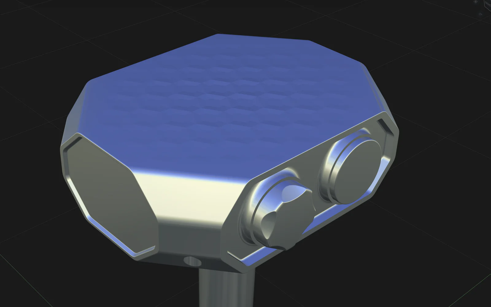 CAD view of the Valent sensor's cellular top texture and faceted enclosure